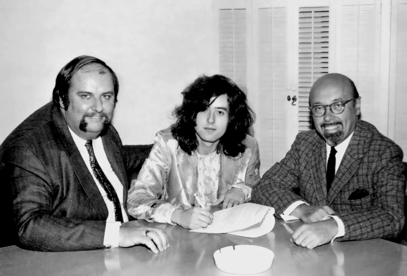 Peter Grant, Jimmy Page, Ahmet Ertegün