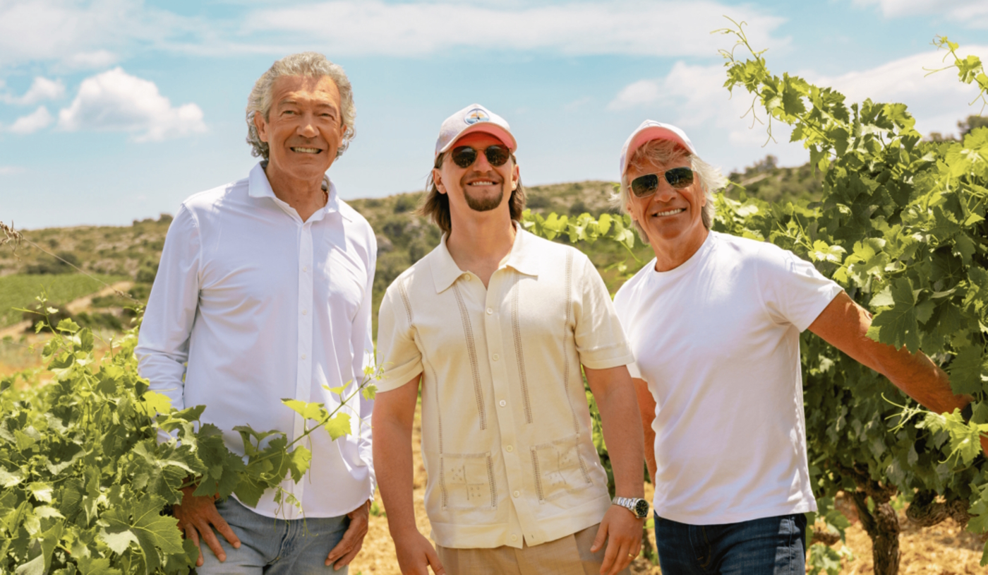 Gérard Bertrand, Jesse Bongiovi, Jon Bon Jovi